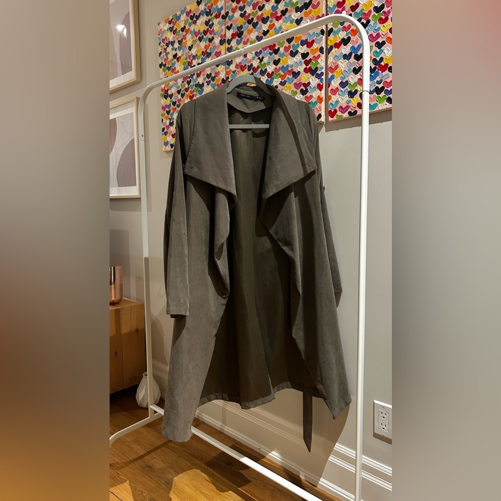 Suede-like Trench